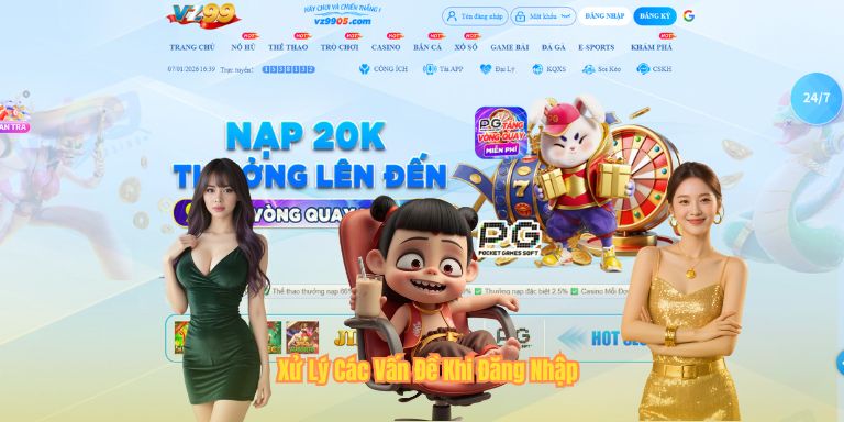 Xử Lý Các Vấn Đề Khi Đăng Nhập